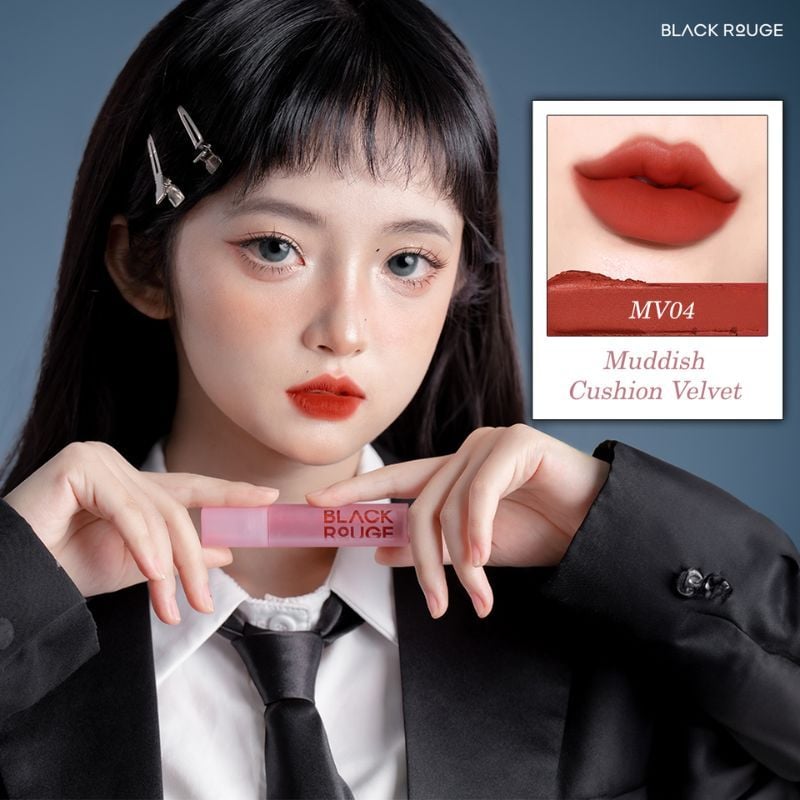 Son Kem Black Rouge Muddish Cushion Velvet #MV04