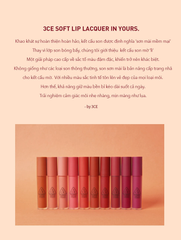 [KTD] Son Kem 3CE Soft Lip Lacquer 6g #Ordinary Red