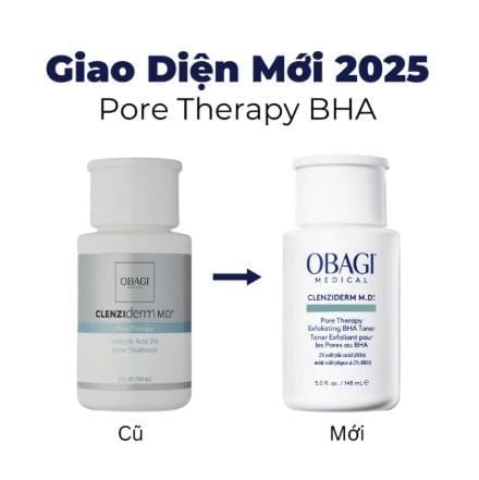 Dung Dịch Obagi Clenziderm M.D Pore Therapy Exfoliating BHA Toner 148ml (Mới-Ko Tđ)