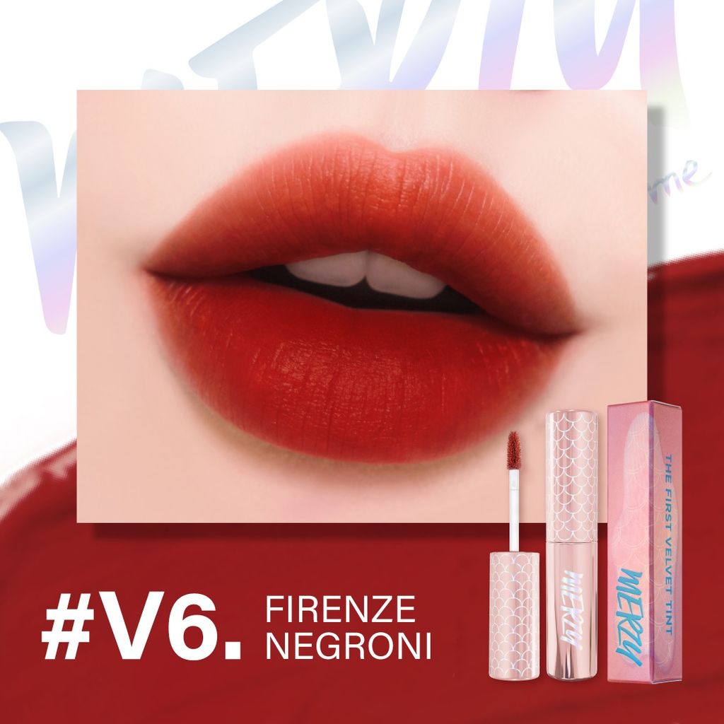 Son Kem Lì Merzy The First Velvet Tint (Ver Siren) #V6 Firenze Negron