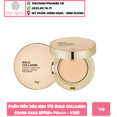 TheFaceShop - Phấn Gold Collagen #201 (Mẫu 2020)