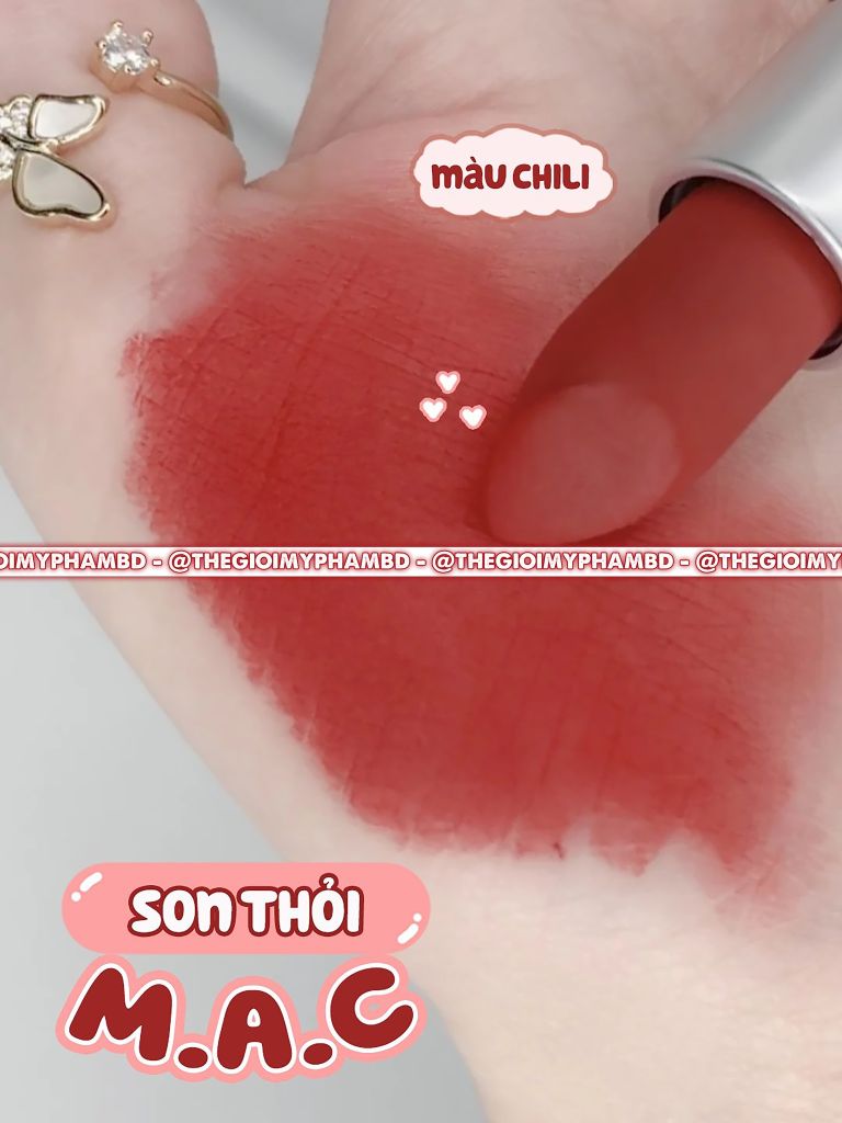 Son Thỏi MAC Ximal Matte #602 Chili (Ko Tđ)