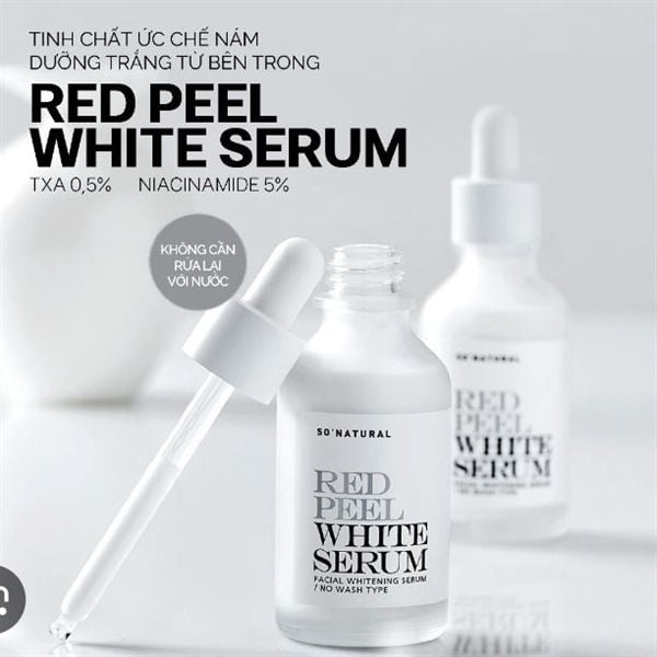 Tinh Chất Dưỡng Trắng Làm Đều Màu Da So Natural Red Peel White Serum 35ml