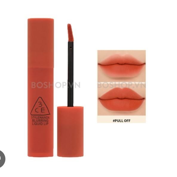 3CE - Son Kem Blurring Liquid Lip #Pull Off (Ko tđ)