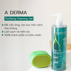 Sữa Rửa Mặt Cho Da Mụn, Nhạy Cảm A Derma Purifying Foaming Gel 400ml