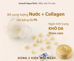 Innerb - Viên Cấp Nước + Collagen Aqua Rich 70 viên (Mẫu mới) Ko tđ