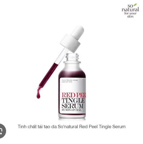 So Natural - Tinh Chất Red Peel Tingle Serum 35ml