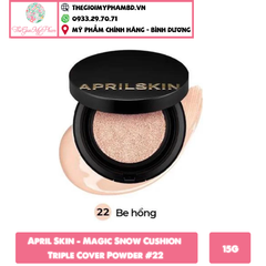 April Skin - Magic Snow Cushion Triple Cover Powder #22