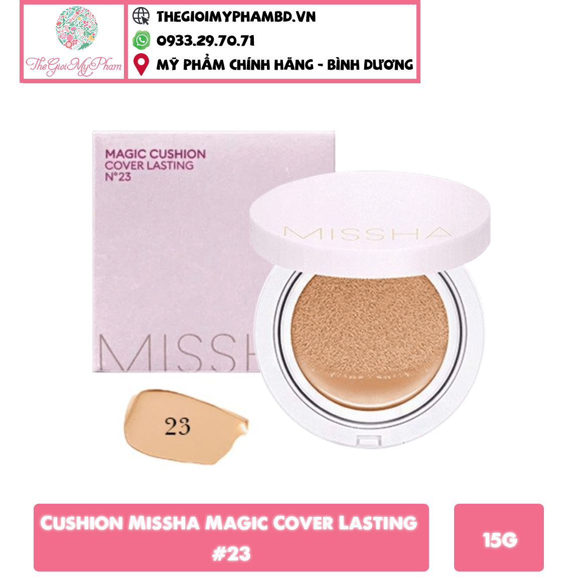 Cushion Missha Magic Cover Lasting 23