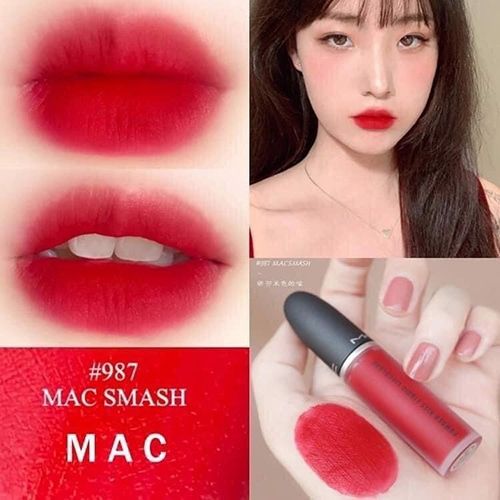 MAC - Son Kem MAC Powder Kiss Lipcolour #987 (Ko tđ)