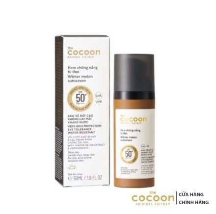 Kem Chống Nắng Bí Đao Cocoon Winter Melon Suncreen SPF50+ PA ++++ 50ml