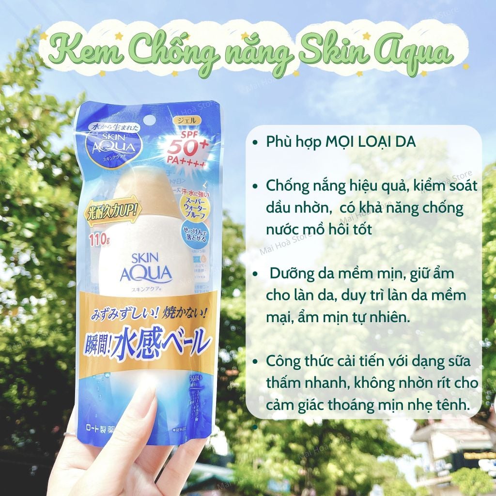 Kem Chống Nắng Skin Aqua UV Super Moisture Gel (110g)