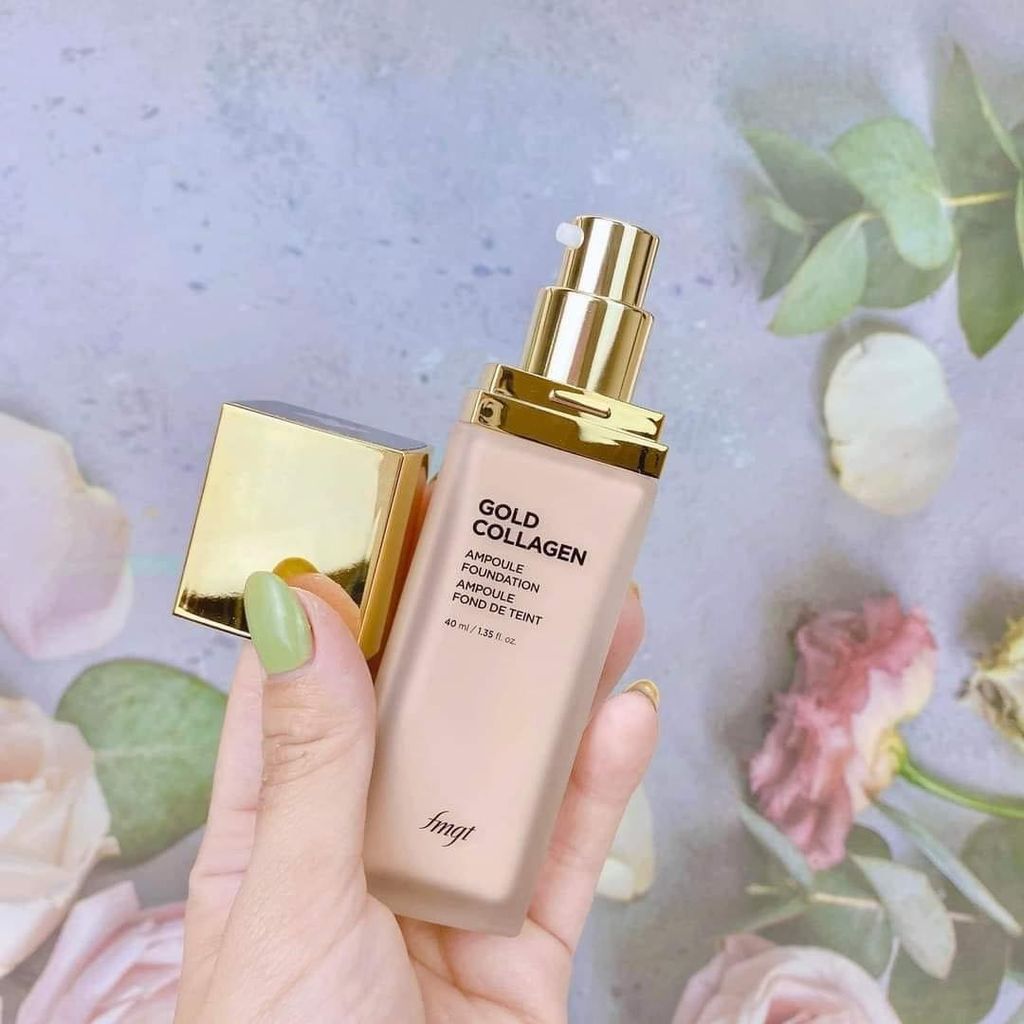 [Mẫu Mới] Kem Nền TheFaceShop Gold Collagen Ampoule Foundation SPF30 PA++ 40ml #V201 - Dành cho da sáng