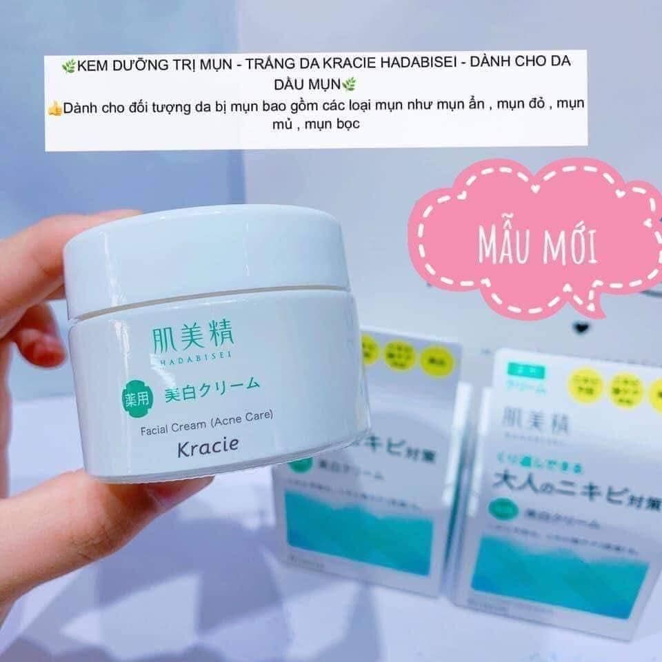 Kem Dưỡng Da Mụn Kracie Hadabisei Facial Cream 50g SALE 320K>258K