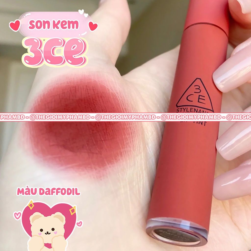 Son 3CE Velvet Lip Tint #Daffodil ( Ko tđ)