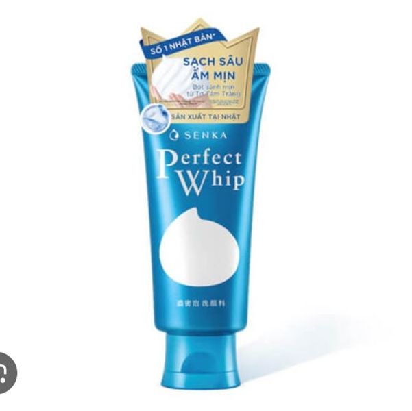 Sữa Rửa Mặt Tạo Bọt Senka Perfect Whip 120g (Tuýp Xanh)