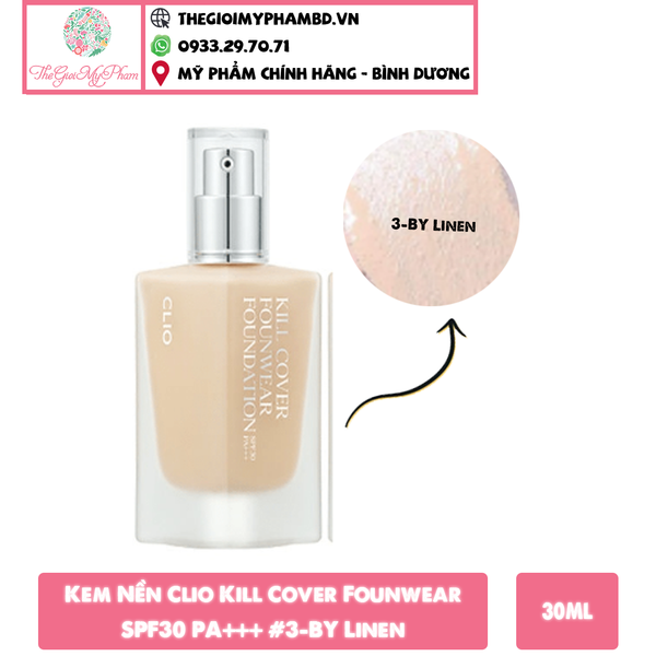 CLIO - Kill Cover Founwear Foundation 38g 3-BY