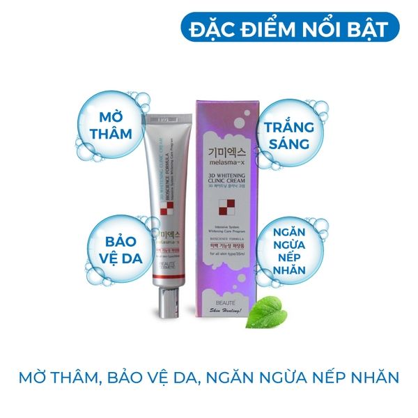 Kem Đặc Trị Nám Melasma-X 3D Whitening Clinic 35ml