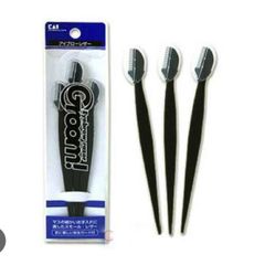 Dao Cạo Chân Mày KAI Groom Eyebrow Razor (Vỉ 3 cây)