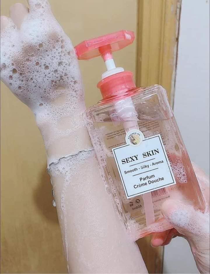 Gel Tắm Sexy Skin 600ml #Vitamin E (Hồng)