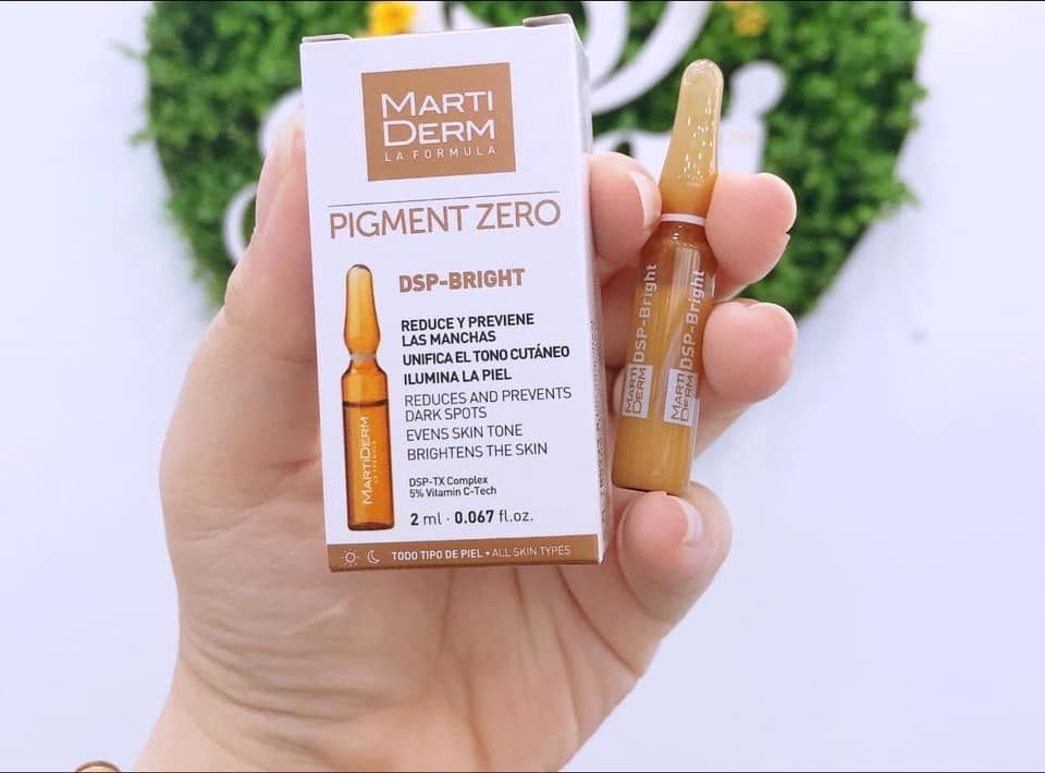 Martiderma - Ampoule Sáng Đều Màu Da, Giảm Đốm Sắc Tố Pigment Zero 2ml