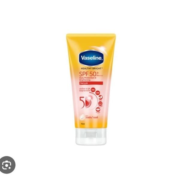 Dưỡng Thể Vaseline Healthy Bright SPF50 70ml (Tuýp Vàng) mini
