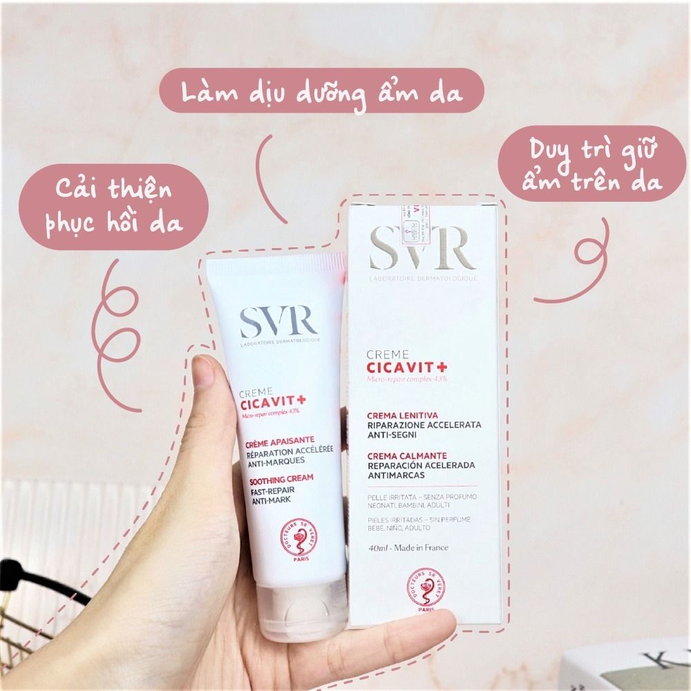 Kem Dưỡng Làm Dịu Da SVR Cicavit + Crème 40ml