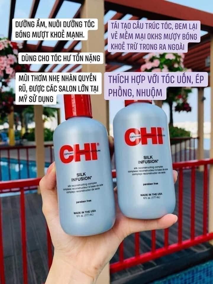 Dưỡng Tóc Chi Silk Infusion 177ml Mỹ ( ko tđ)