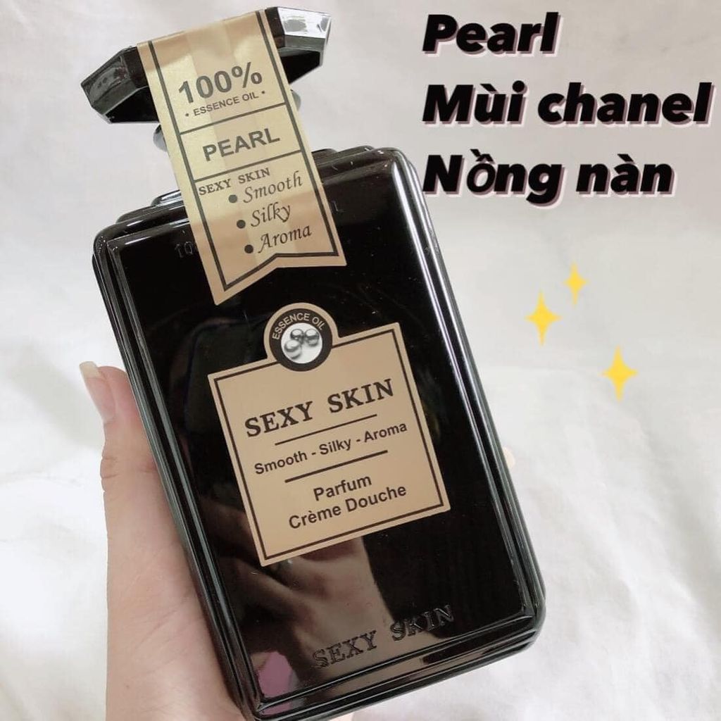 Gel Tắm Sexy Skin 600ml #Pearl (Đen)