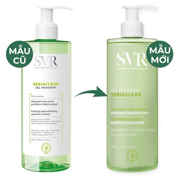 Gel Rửa Mặt Cho Da Dầu SVR Sebiaclear Gel Moussant 400ml