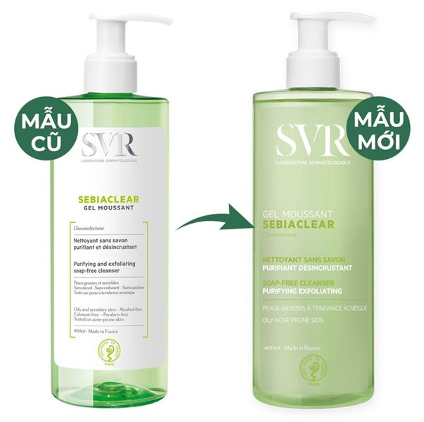 SVR - Sebiaclear Gel Moussant 400ml