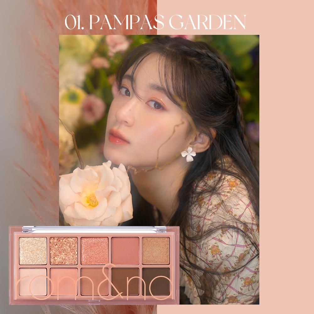 Phấn Mắt 10 Ô Rom&nd Better Than Palette #01 Pampas Garden