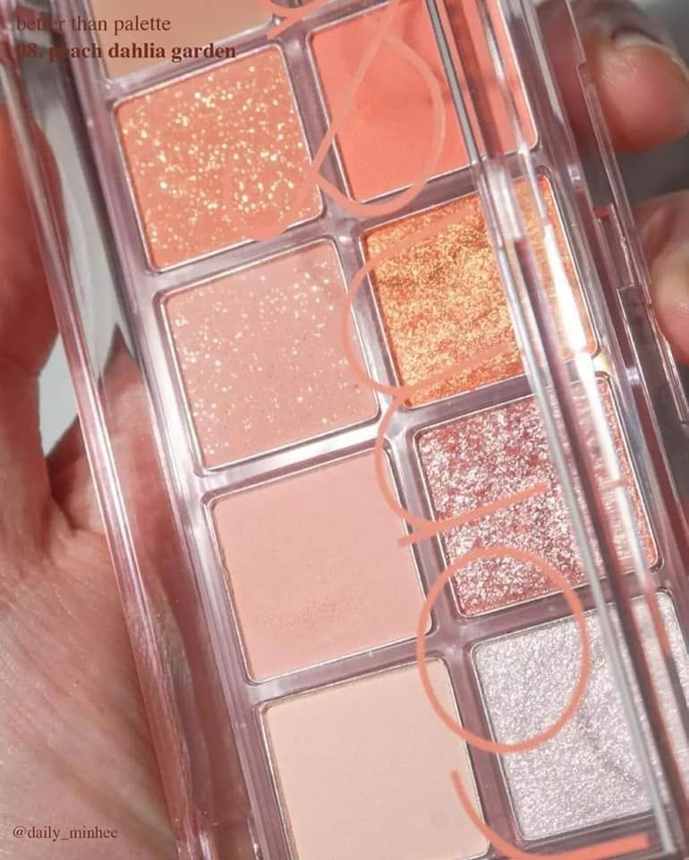 Phấn Mắt 10 Ô Rom&nd Better Than Palette #08 Peach Dahlia Garden