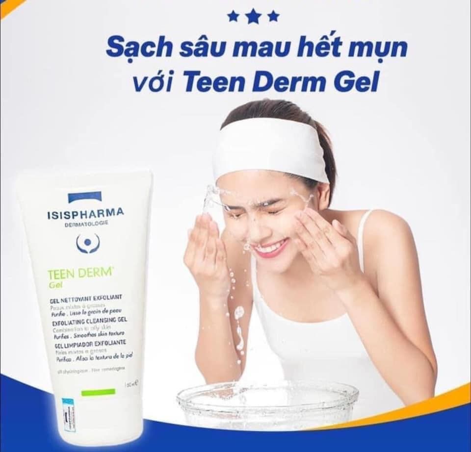 Sữa Rửa Mặt Isis Pharma TeenDerm Gel 150ml