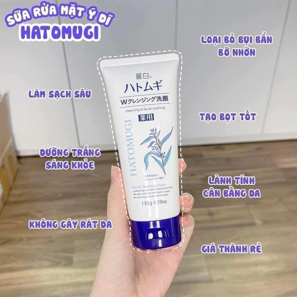 Sữa Rửa Mặt Hatomugi Cleansing Foam 170g (Size lớn mới)