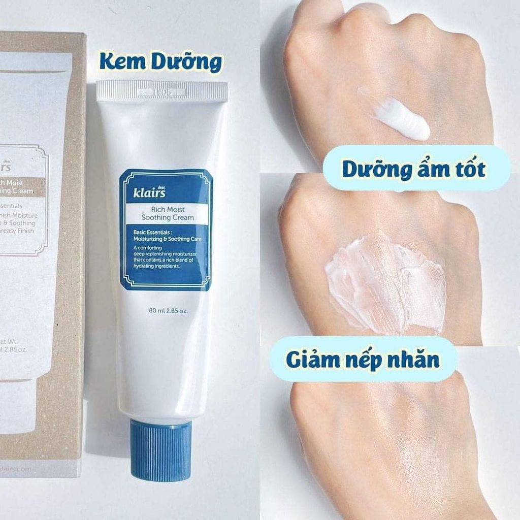 Klairs - Rich Moist Soothing Cream 80ml