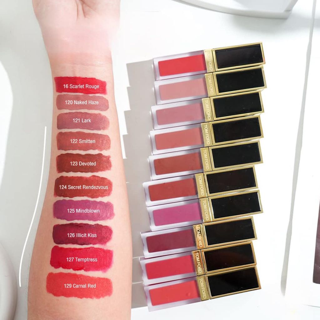 Son Kem Tom Ford Liquid Lip Luxe Matte 6ml #16 Scarlet Rouge (Ko Tđ)