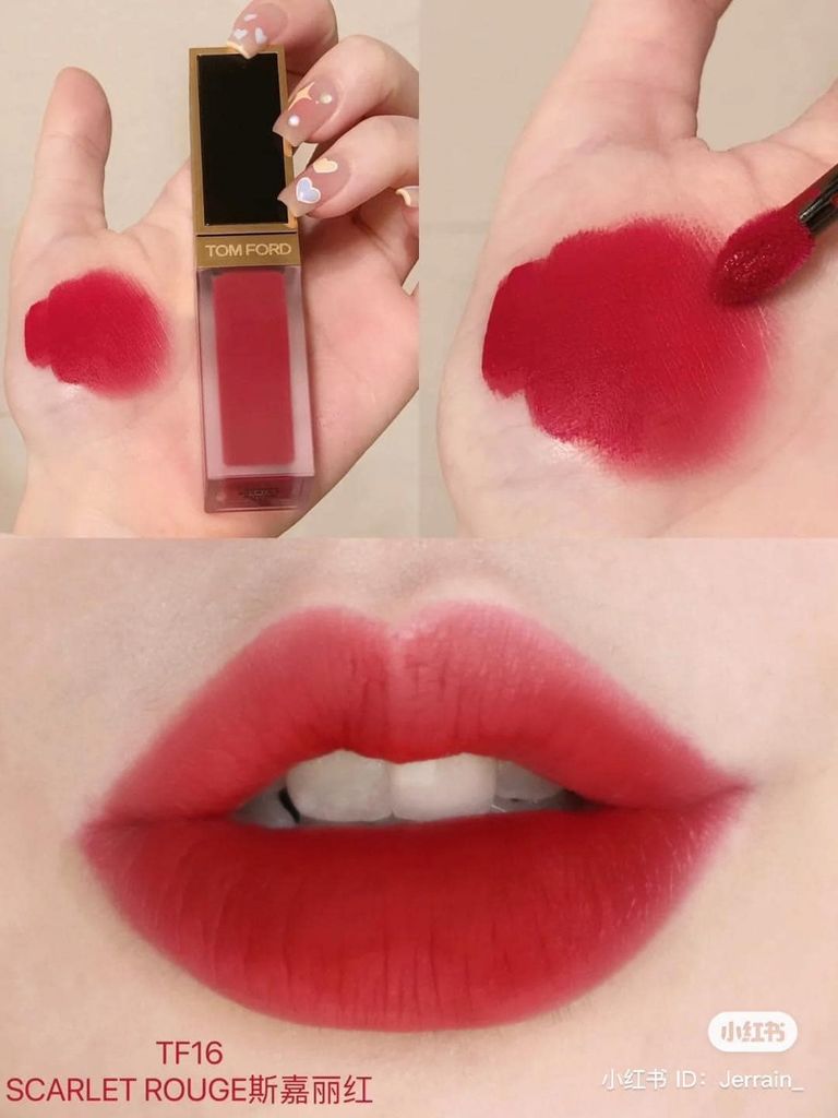 Son Kem Tom Ford Liquid Lip Luxe Matte 6ml #16 Scarlet Rouge (Ko Tđ)