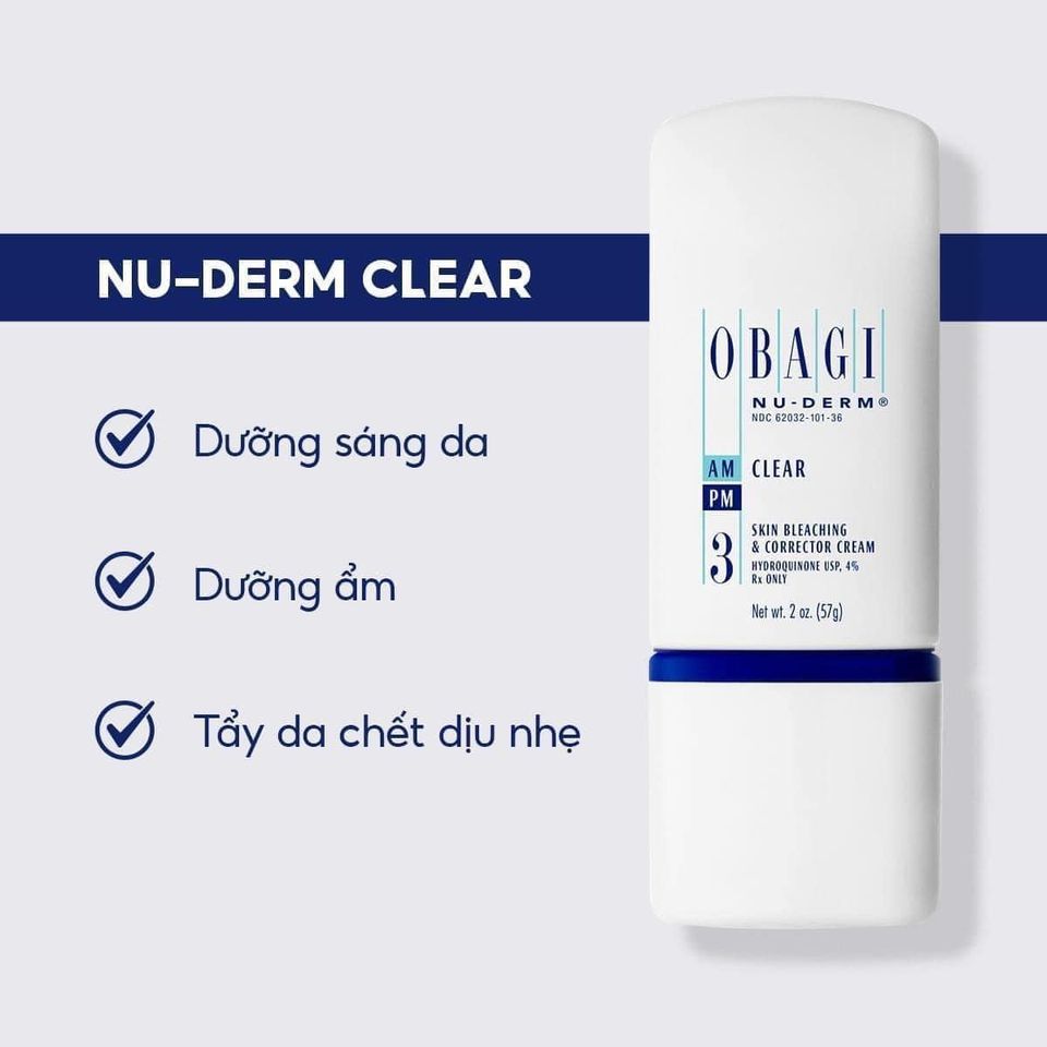Obagi - Nuderm Clear AM PM 3 57g (Ko tđ)