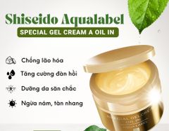 Kem Dưỡng Chống Lão Hóa Shiseido Aqualabel Special Oil In Gel Cream 90g - Vàng