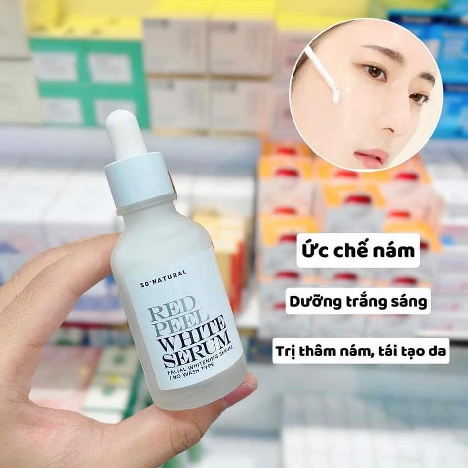 Tinh Chất Dưỡng Trắng Làm Đều Màu Da So Natural Red Peel White Serum 35ml