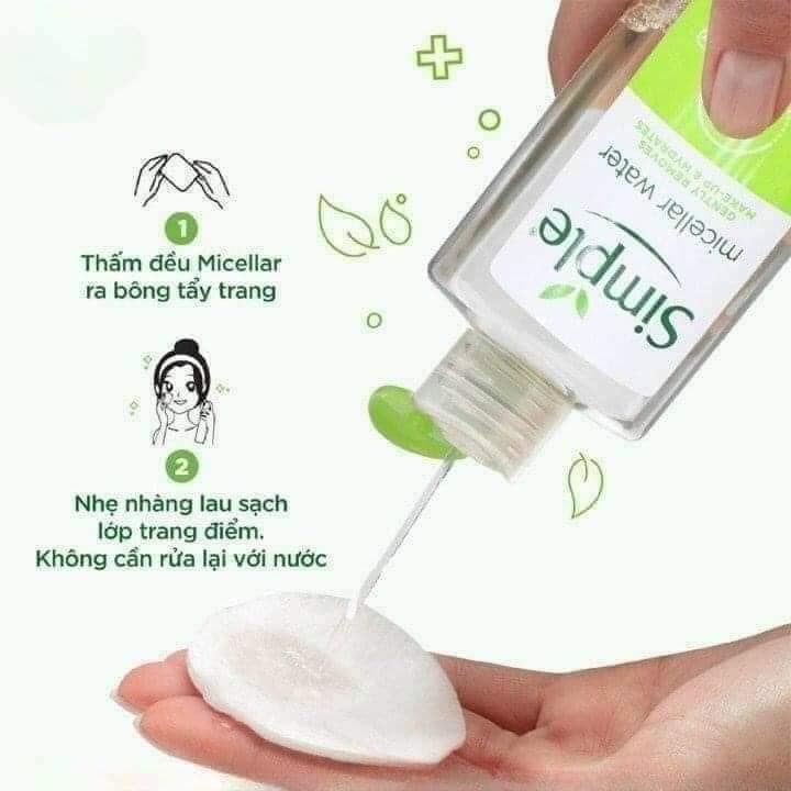 Tẩy Trang Simple Kind To Skin 200ml SALE 140K>95K