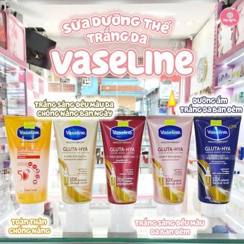 Vaseline - Gluta-Hyal 300ml #Dewy Radiance (Hồng)