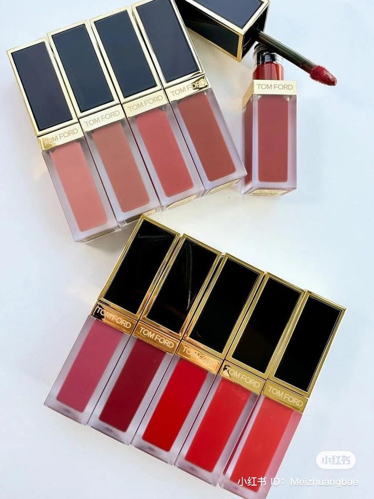 Son Kem Tom Ford Liquid Lip Luxe Matte 6ml #129 Carnal Red (Ko Tđ)