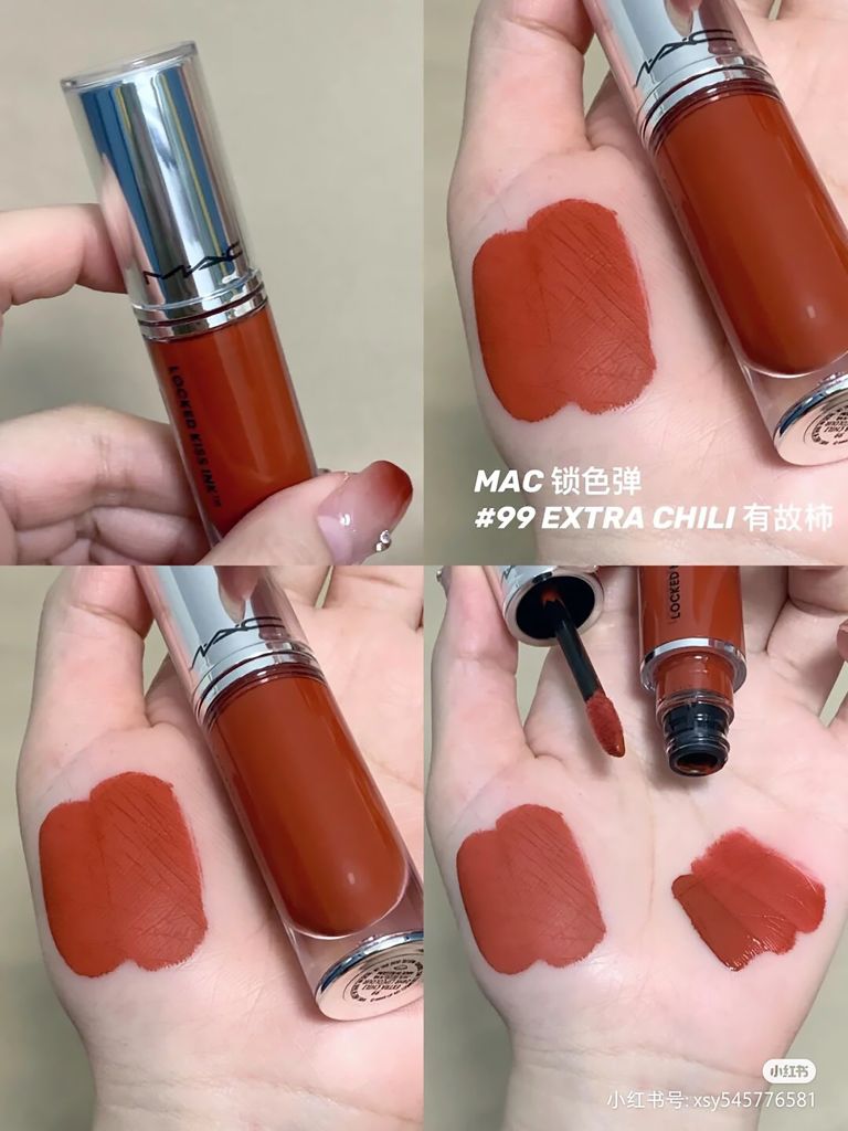Son Kem MAC Locked Kiss Ink 24h Lipcolor #99 Extra Chili (Ko Tđ)