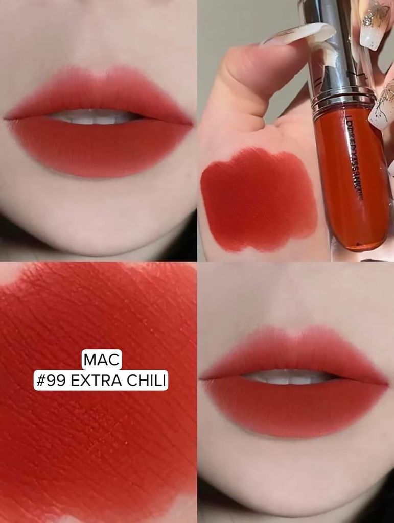 Son Kem MAC Locked Kiss Ink 24h Lipcolor #99 Extra Chili (Ko Tđ)