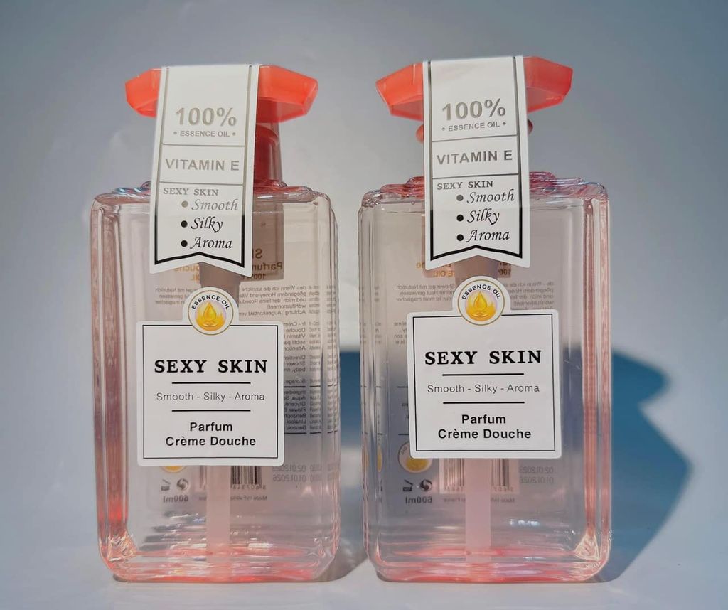Gel Tắm Sexy Skin 600ml #Vitamin E (Hồng)