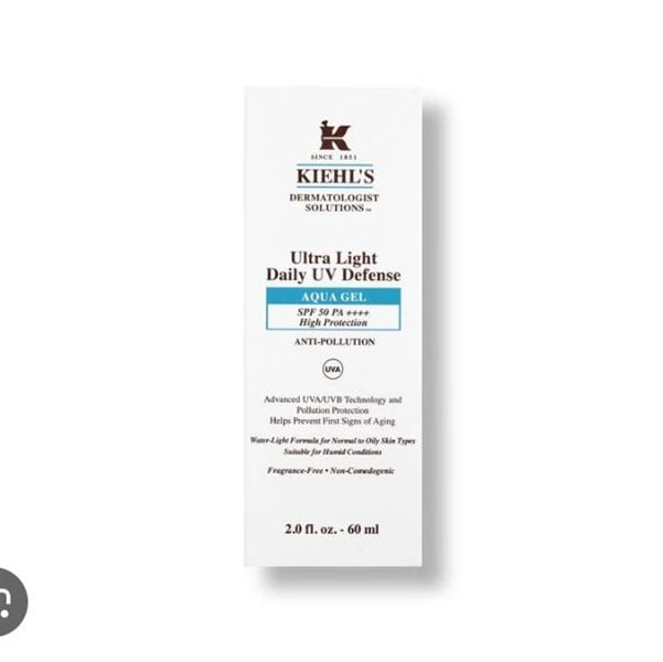 Kiehls - KCN Ultra Light Daily UV Defense 60ml #Aqua Gel (Ko tđ)