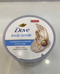 Kem Tẩy Da Chết Body DOVE 298g #Macadamia & Rice Milk