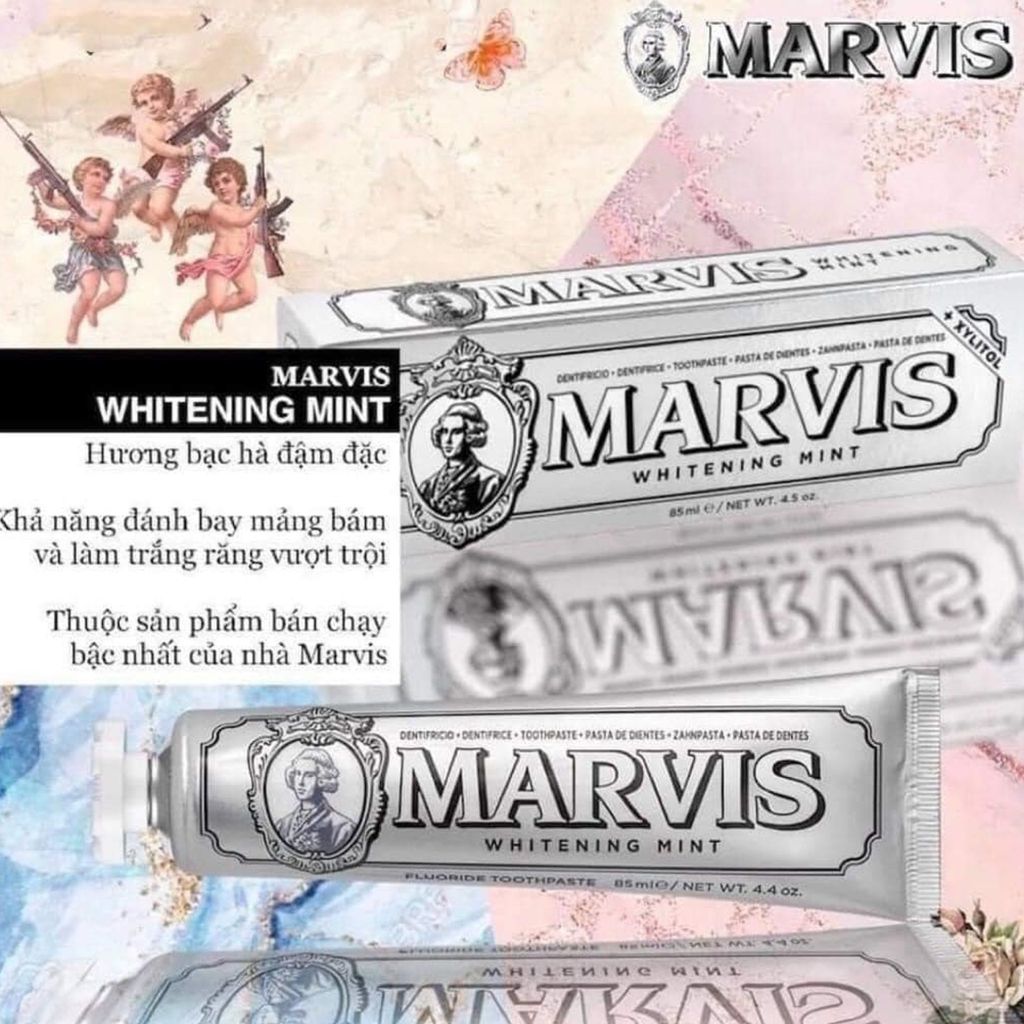 Kem Đánh Răng Marvis Whitening Mint 85ml